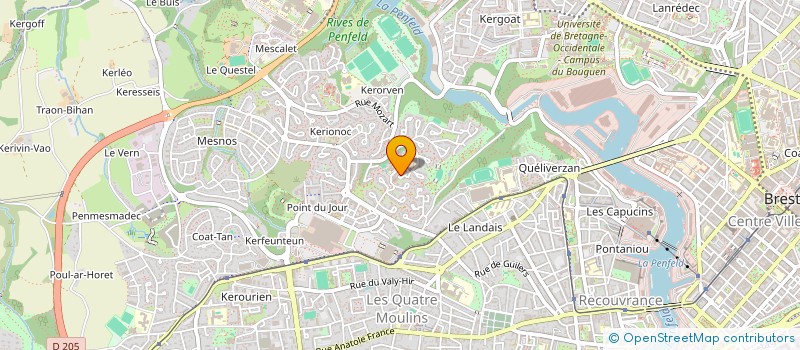 localisation de l'entreprise MADAME JULIE INIZAN  BREST