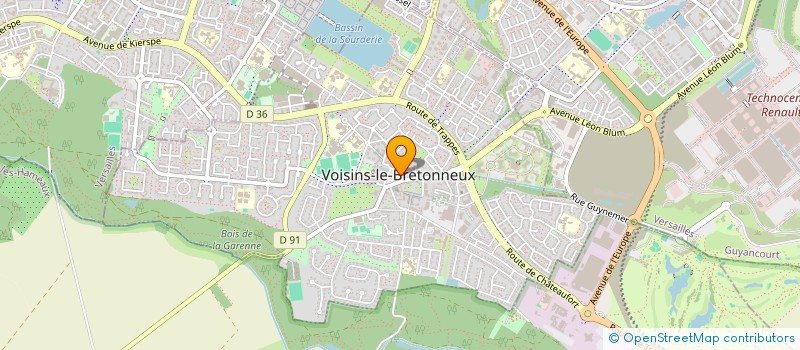 localisation de l'entreprise MADAME JULIE IRENE CHUEKOU CHIENGWA  VOISINS-LE-BRETONNEUX