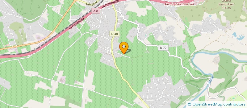 localisation de l'entreprise MADAME JULIE JACQUET à VIDAUBAN
