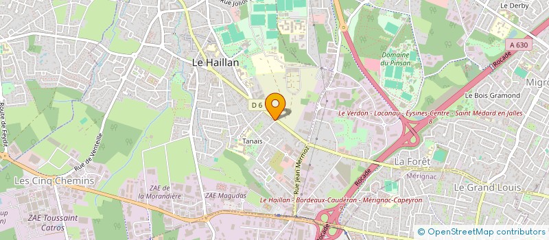 localisation de l'entreprise MADAME JULIE JAGORD  LE HAILLAN