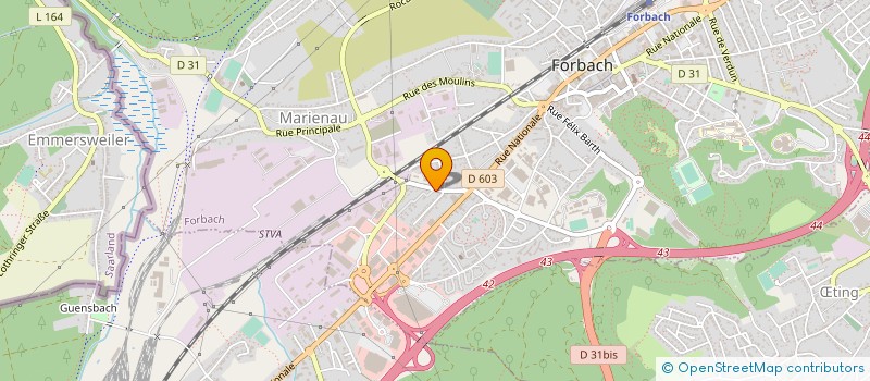 localisation de l'entreprise MADAME JULIE JEDAR à FORBACH