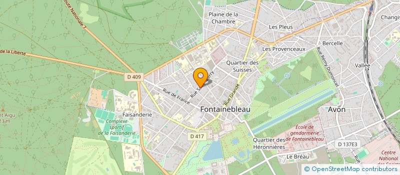 localisation de l'entreprise MADAME JULIE JEVELOT à FONTAINEBLEAU