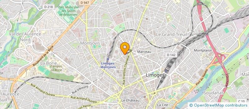 localisation de l'entreprise MADAME JULIE JOLLY à LIMOGES