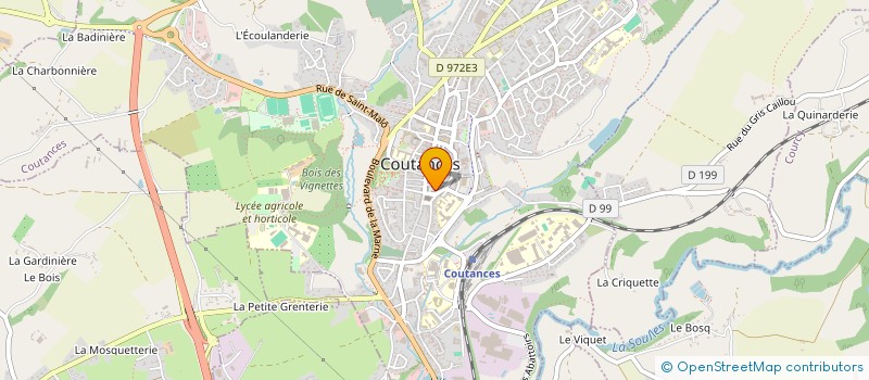 localisation de l'entreprise MADAME JULIE JOURDAINNE à COUTANCES
