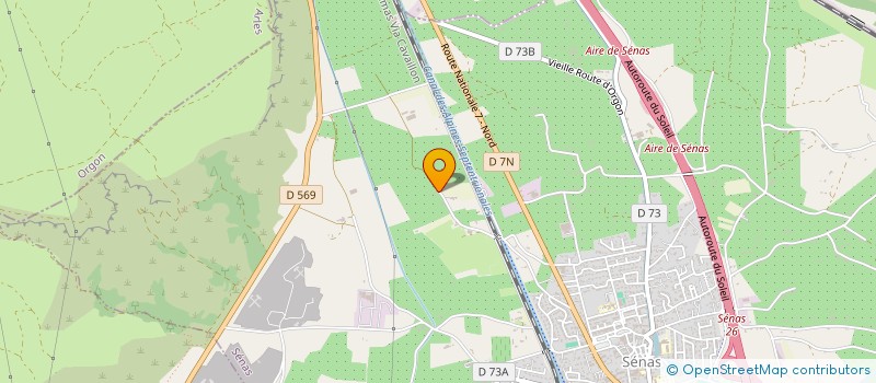 localisation de l'entreprise MADAME JULIE JOUVE  SENAS