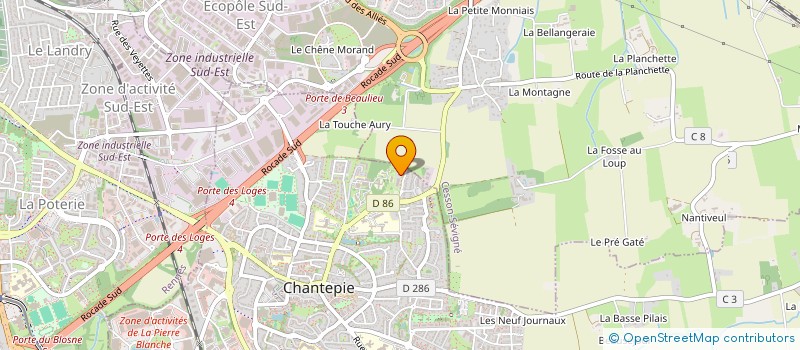 localisation de l'entreprise MADAME JULIE JOUZEL  CHANTEPIE