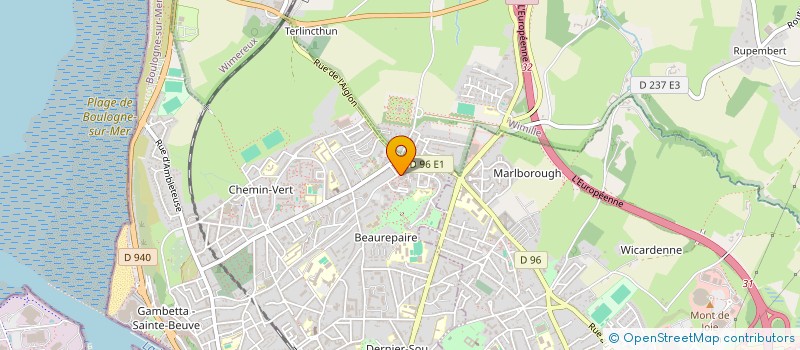 localisation de l'entreprise MADAME JULIE JULIE GRANGER  BOULOGNE-SUR-MER