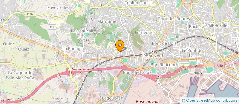 localisation de l'entreprise MADAME JULIE JUMBOU  TOULON