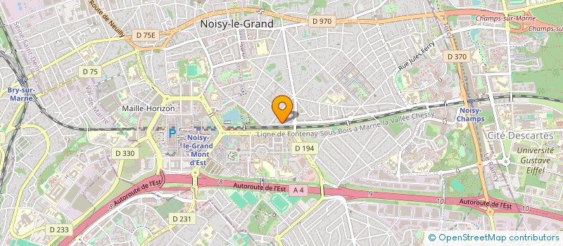 localisation de l'entreprise MADAME JULIE KAGAN  NOISY-LE-GRAND