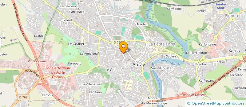 localisation de l'entreprise MADAME JULIE KERVADEC à AURAY