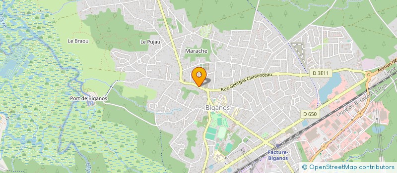 localisation de l'entreprise MADAME JULIE KOBEL  BIGANOS