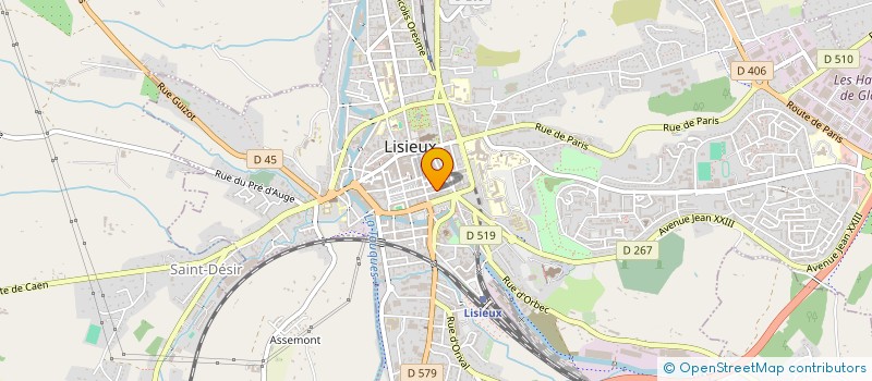 localisation de l'entreprise MADAME JULIE KONDOSZEK  LISIEUX