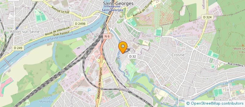 localisation de l'entreprise MADAME JULIE LABBE  CROSNE