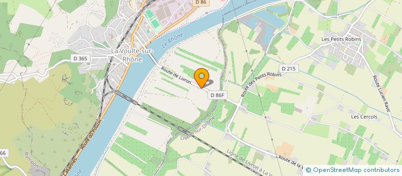 localisation de l'entreprise MADAME JULIE LACHAUD  LA VOULTE-SUR-RHONE