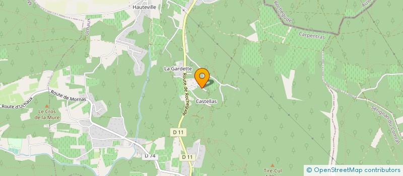 localisation de l'entreprise MADAME JULIE LACHAVE  UCHAUX