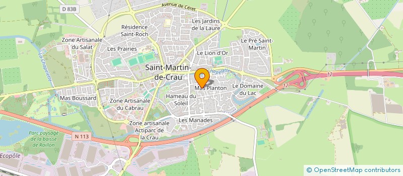 localisation de l'entreprise MADAME JULIE LACOMBE à SAINT MARTIN DE CRAU
