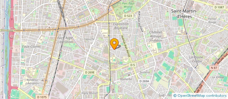 localisation de l'entreprise MADAME JULIE LACOMBE  GRENOBLE