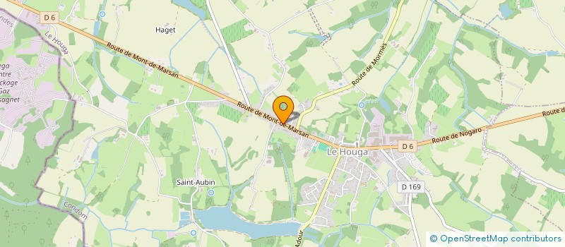 localisation de l'entreprise MADAME JULIE LACROIX  LE HOUGA