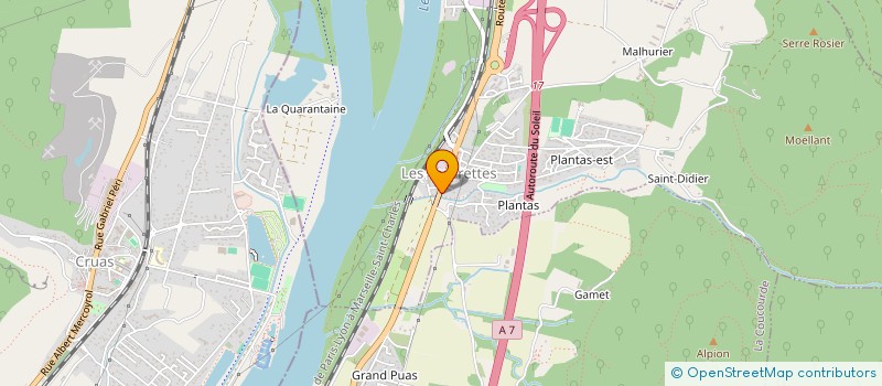 localisation de l'entreprise MADAME JULIE LADREYT  LES TOURRETTES