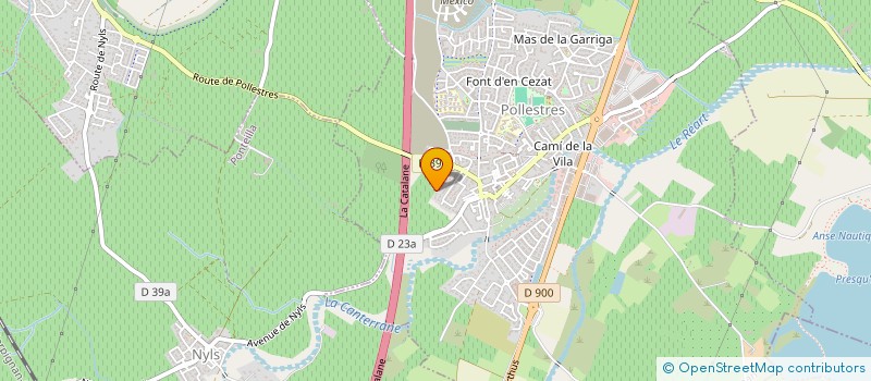 localisation de l'entreprise MADAME JULIE LAFFONT  POLLESTRES