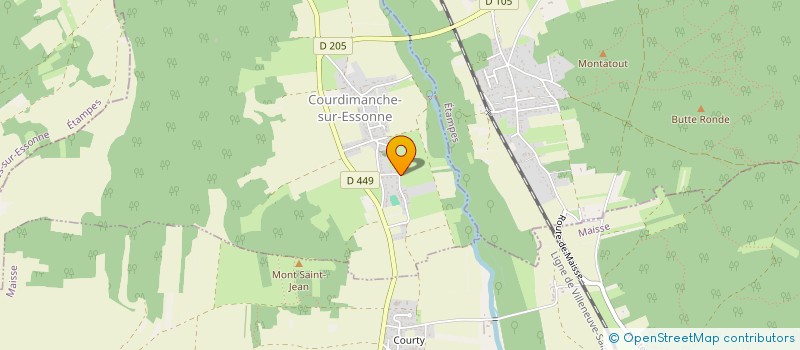 localisation de l'entreprise MADAME JULIE LAGUET  COURDIMANCHE-SUR-ESSONNE