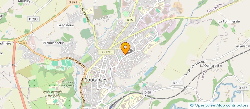 localisation de l'entreprise MADAME JULIE LAIGNEL à COUTANCES