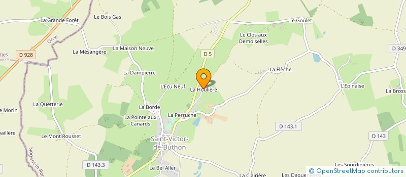 localisation de l'entreprise MADAME JULIE LAINE à SAINT-VICTOR-DE-BUTHON