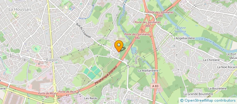 localisation de l'entreprise MADAME JULIE LAJEUNESSE  REZE