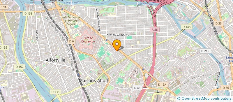 localisation de l'entreprise MADAME JULIE LALIBERTE  MAISONS-ALFORT