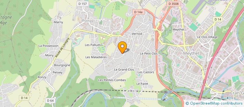 localisation de l'entreprise MADAME JULIE LALLEMAND  POISY