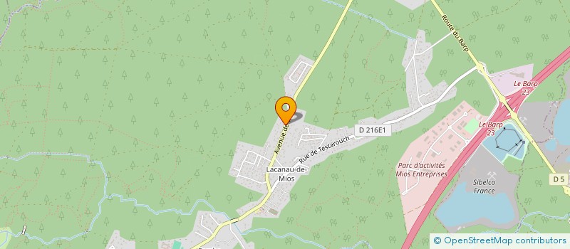 localisation de l'entreprise MADAME JULIE LALUQUE  MIOS