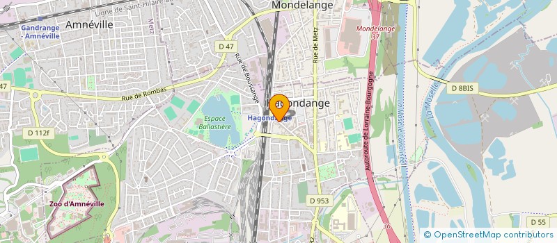 localisation de l'entreprise MADAME JULIE LAMM  HAGONDANGE