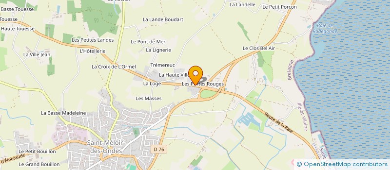 localisation de l'entreprise MADAME JULIE LAMOURE  SAINT-MELOIR-DES-ONDES