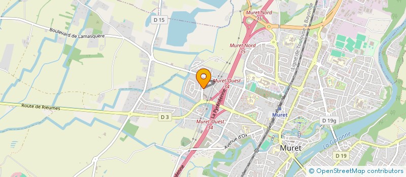 localisation de l'entreprise MADAME JULIE LAMOUROUX  MURET