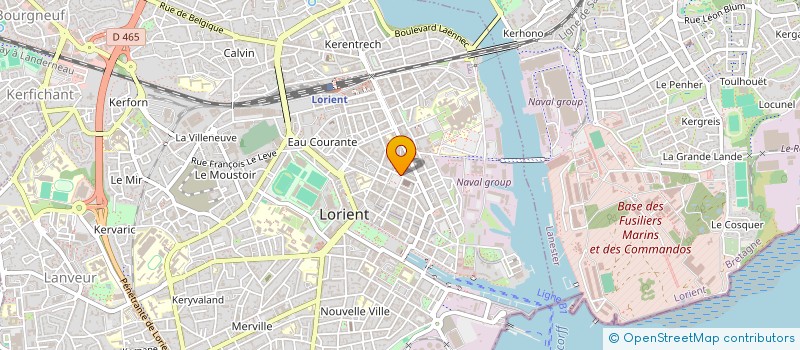 localisation de l'entreprise MADAME JULIE LANGLOIS  LORIENT