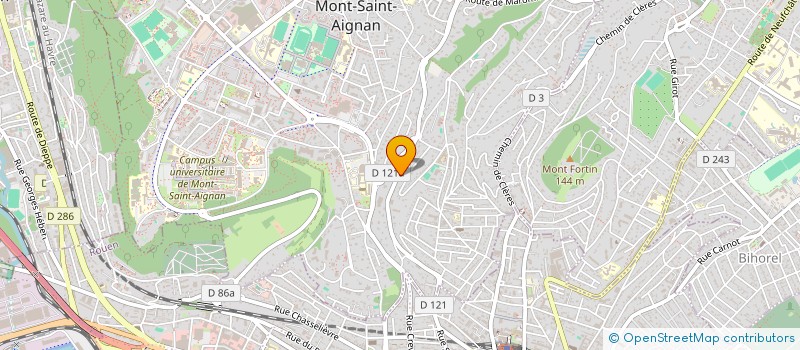 localisation de l'entreprise MADAME JULIE LAPAIRE  MONT-SAINT-AIGNAN