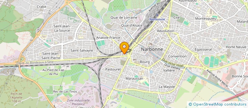 localisation de l'entreprise MADAME JULIE LAROUI à NARBONNE