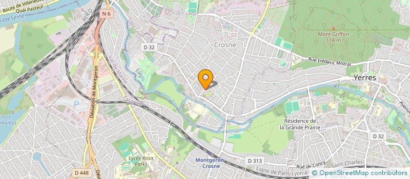 localisation de l'entreprise MADAME JULIE LARROQUE  CROSNE