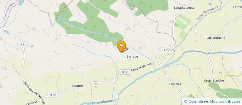 localisation de l'entreprise MADAME JULIE LARROQUE  LAFRANCAISE