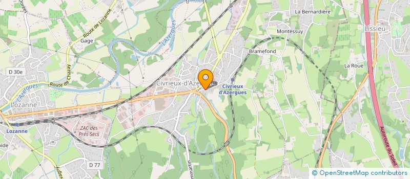 localisation de l'entreprise MADAME JULIE LASCOUX  CIVRIEUX-D'AZERGUES