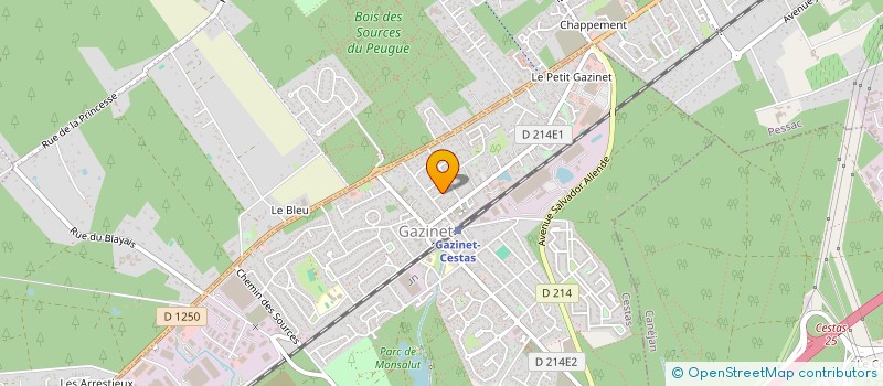 localisation de l'entreprise MADAME JULIE LASSUS  CESTAS