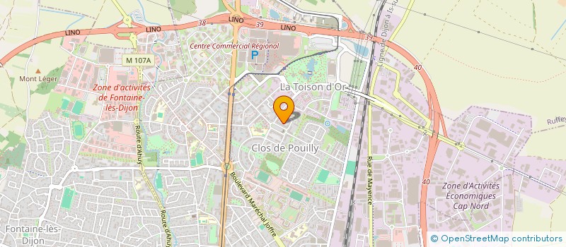 localisation de l'entreprise MADAME JULIE LAURENT à DIJON