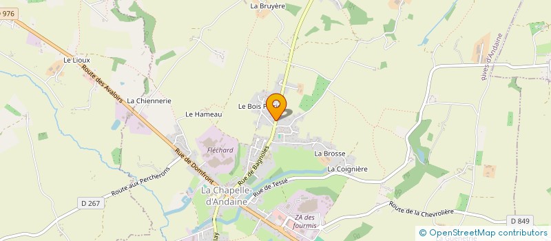 localisation de l'entreprise MADAME JULIE LAVILLETTE à RIVES D'ANDAINE