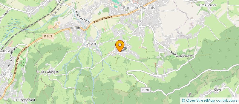 localisation de l'entreprise MADAME JULIE LAVY  BONS-EN-CHABLAIS