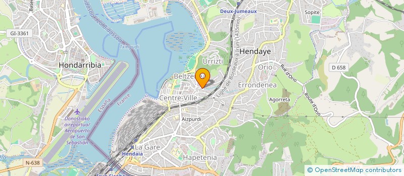 localisation de l'entreprise MADAME JULIE LE BOT à HENDAYE