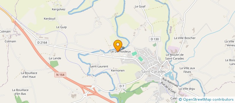 localisation de l'entreprise MADAME JULIE LE BOUDEC à SAINT-CARADEC