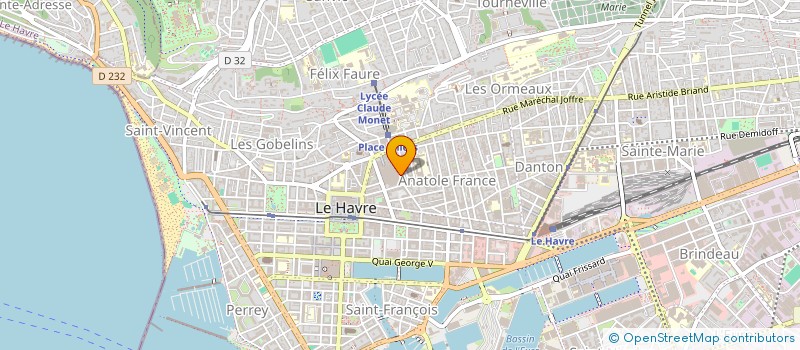 localisation de l'entreprise MADAME JULIE LE CALVEZ  LE HAVRE