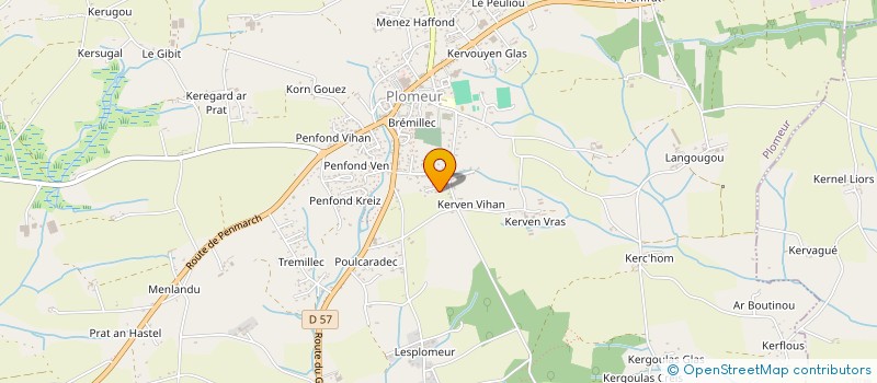 localisation de l'entreprise MADAME JULIE LE DOUGUET  PLOMEUR