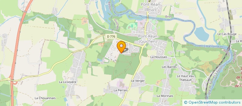 localisation de l'entreprise MADAME JULIE LE GALL  GUICHEN