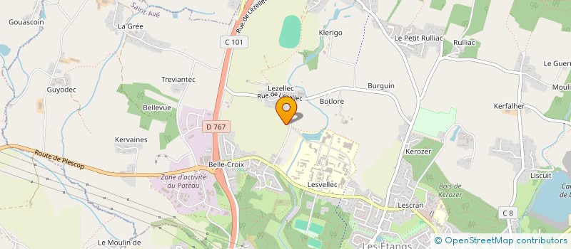 localisation de l'entreprise MADAME JULIE LE GOHEBEL  SAINT-AVE